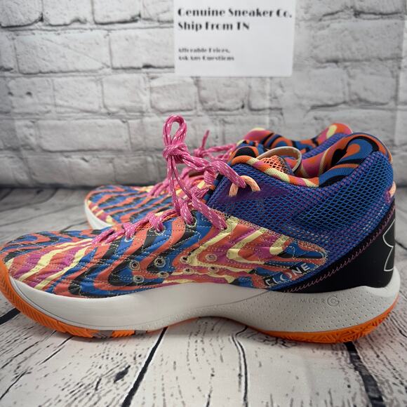 Under Armour HOVR Havoc 5 Clone Mens 7.5 | Womens Size 9 Curry Basketball Shoes - Picture 4 of 8